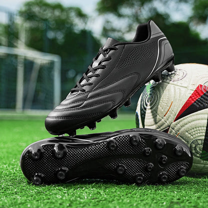 Chaussures de football pour hommes, crampons de football à tige haute pour terrain dur FG AG TF, entraînement professionnel, baskets légères pour l'extérieur, pointures 39-45