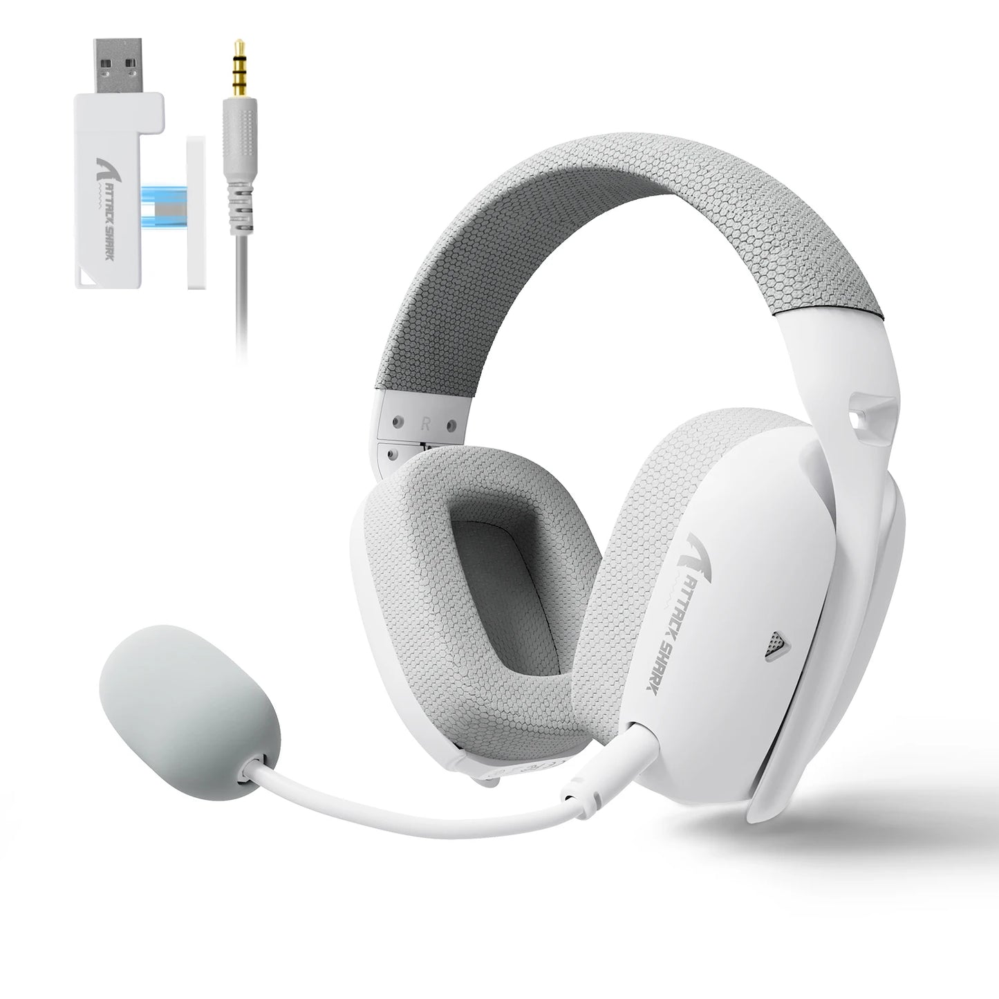 Cuffie da gaming ATTACK SHARK L80PRO 3-in-1 – Cuffie Bluetooth wireless a bassa latenza con doppio microfono, audio Hi-Fi da 40mm e connessione stabile