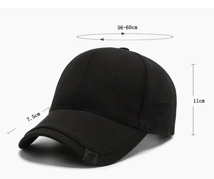 Hat Men's Tide Sunshade Cap Korean Men's Sun Hat Black Ins Tide Simple Casual And Versatile Baseball Cap