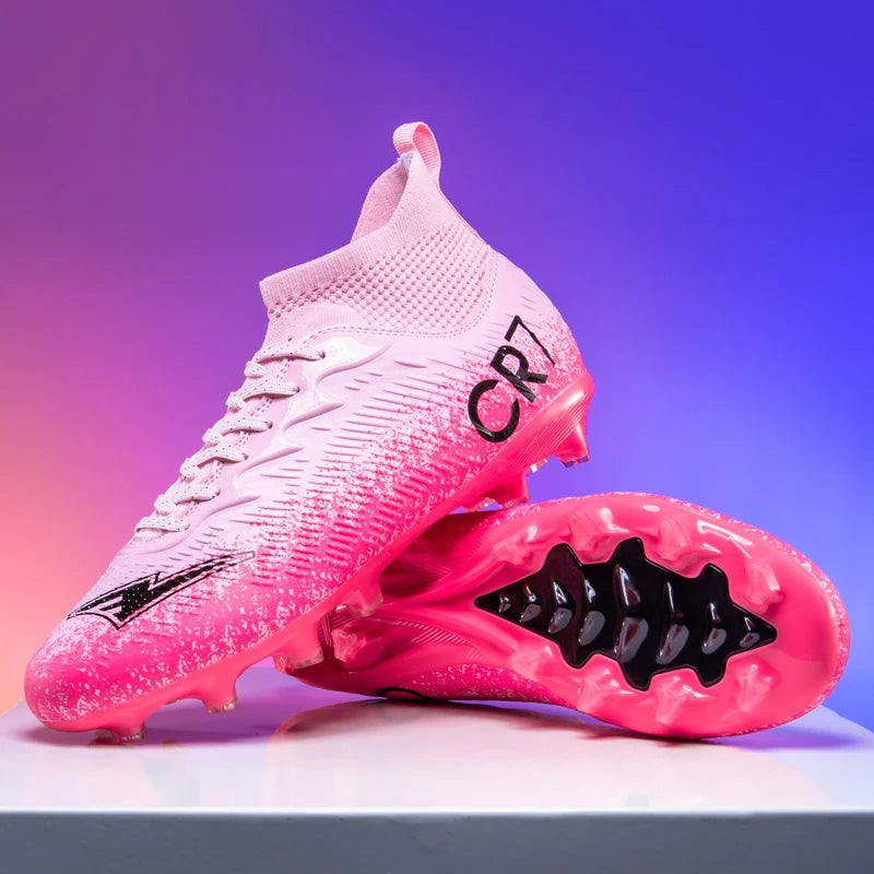Scarpe da calcio da adulto autunnali di tendenza, ammortizzanti, morbide e stabili, scarpe sportive leggere con ritorno elastico e tacchetti avvolgenti