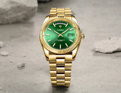 CADISEN DD40 Herrenuhr – luxuriöse Automatikuhr für Herren, AR-Saphirglas, mechanische Armbanduhr für Herren, 10Bar, MIYOTA 8285 Uhrwerk, neu 2023