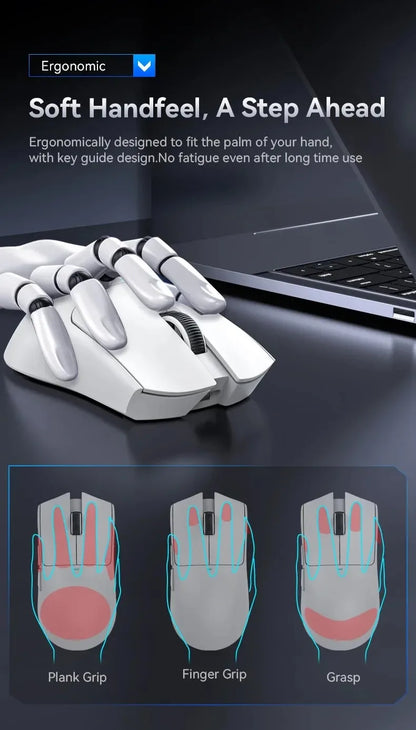 Rato Gaming Sem Fios Ultraligeiro ATTACK SHARK X11SE, vida útil de 20 milhões de ciclos, PAW3311 Gaming, 22KDPI, 400IPS, 40G, 1KHz, 65 horas, 30mAH