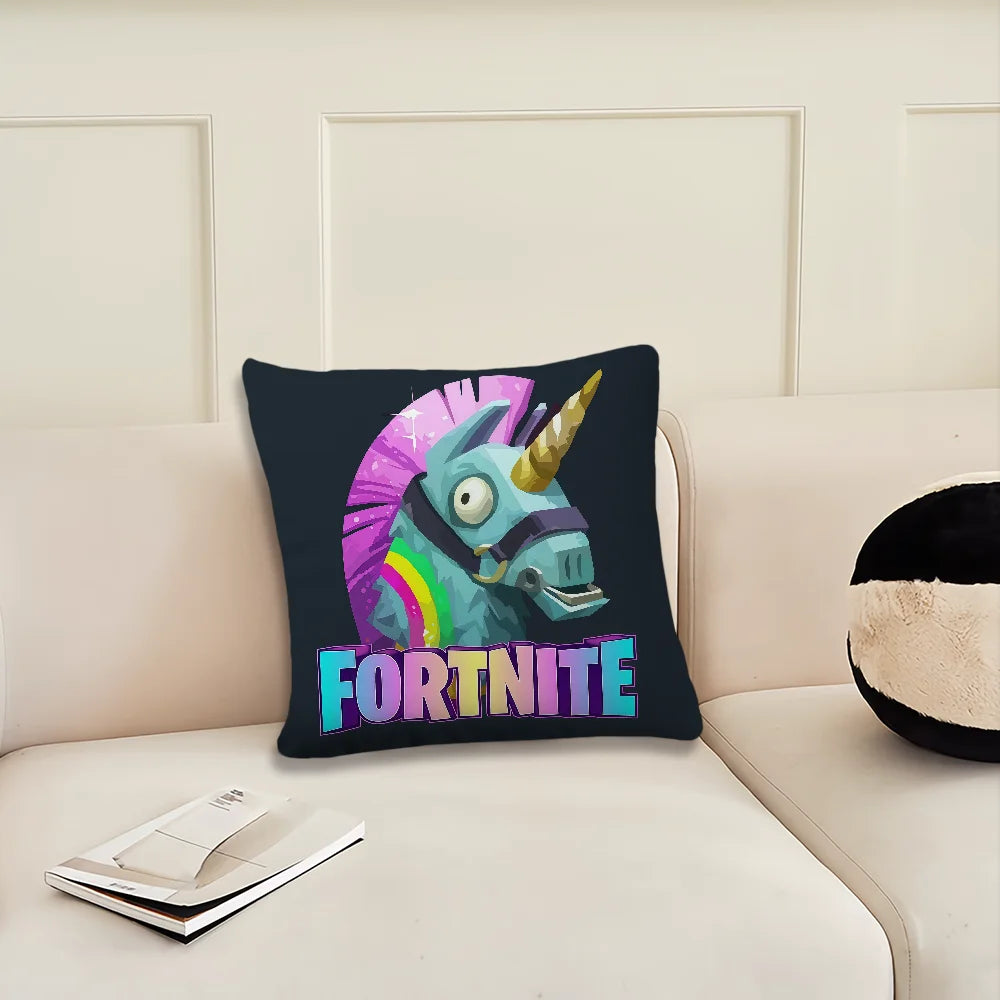 Fronha / Capa de Almofada Game F-Fortnite — Decoração para Quarto, Casa, Sofá, Sala, Escritório e Carro — Simplicidade Nórdica