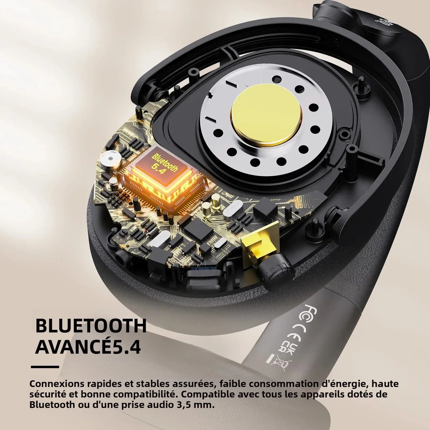 Oneodio SuperEQ A200 kabellose Bluetooth 5.4 ANC-Kopfhörer – Over-Ear-Noise-Cancelling-Headset mit ENC-Mikrofon, Hi-Res Audio & App-Steuerung