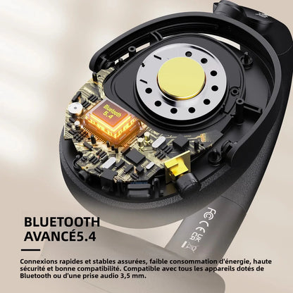 Oneodio SuperEQ A200 kabellose Bluetooth 5.4 ANC-Kopfhörer – Over-Ear-Noise-Cancelling-Headset mit ENC-Mikrofon, Hi-Res Audio & App-Steuerung