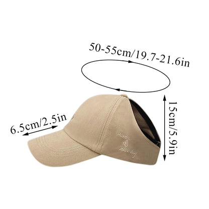 Fashion Kids Baseball Caps for Boys Girls Sun Hat Hollow High Ponytail Caps Children Sunshade Baseball Caps for age 4-12 Years