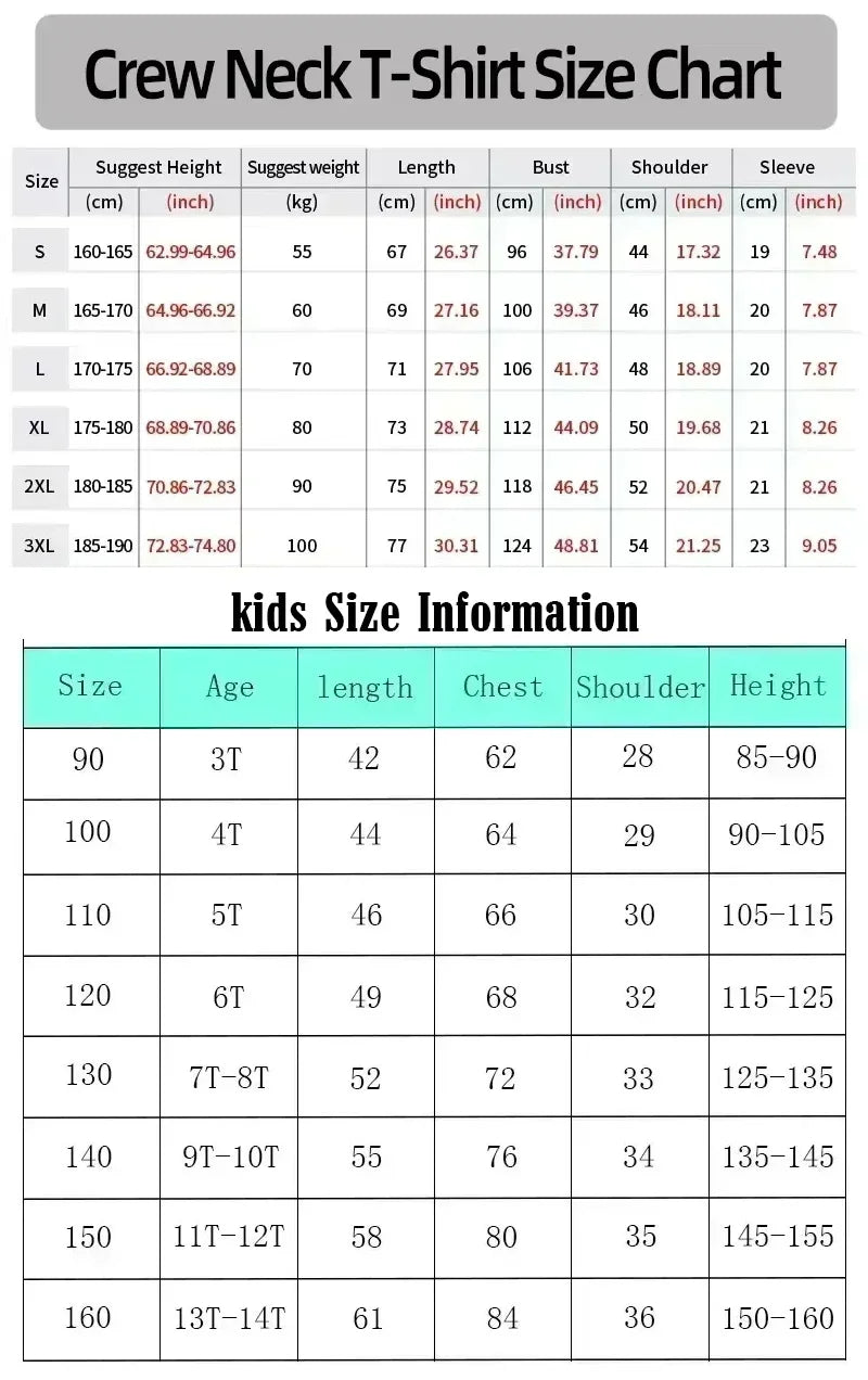 Anime Dragon Ball Cosplay T-Shirt Cotton Short Sleeve Tops Casual Loose Retro T-Shirt Men Women Family Matching Summer Outfits