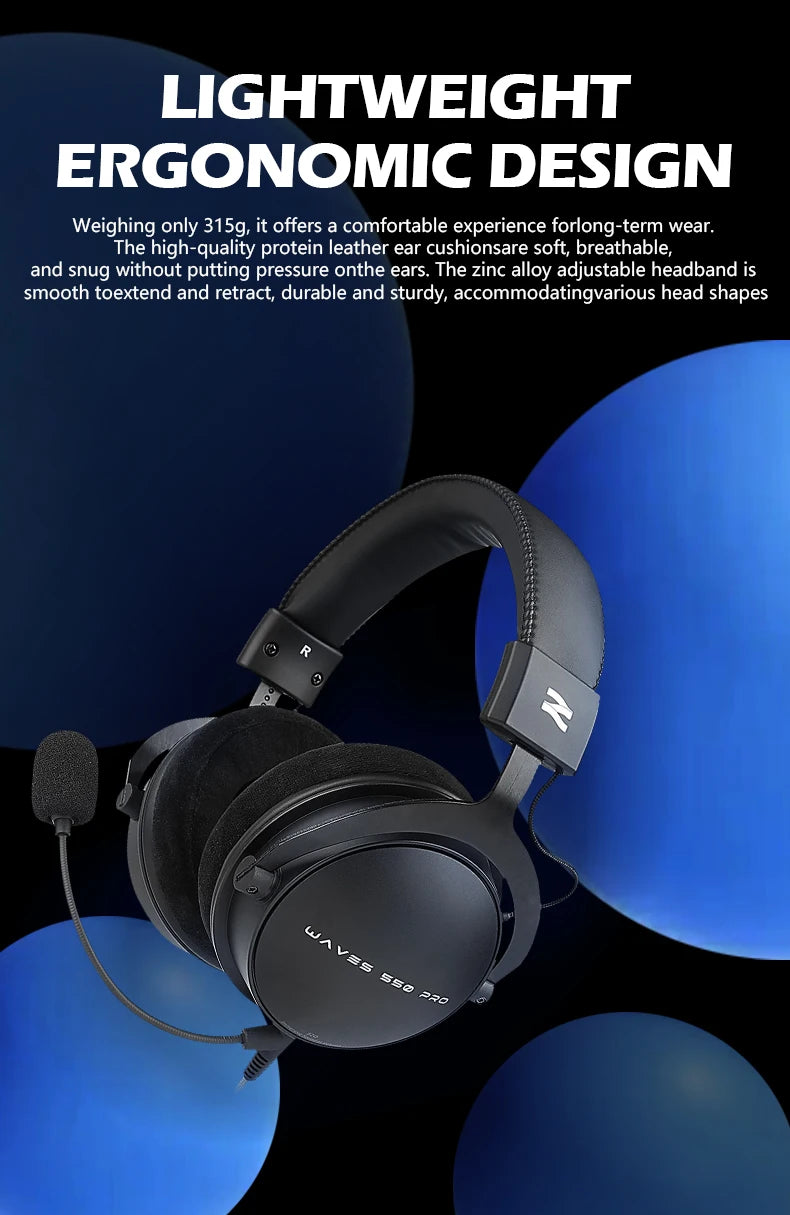 Auscultadores de Estúdio TALOMEN W550x – Auscultadores Profissionais de DJ com Fio, Over-Ear, para Monitorização, com Drivers de 50mm e Cabo Amovível