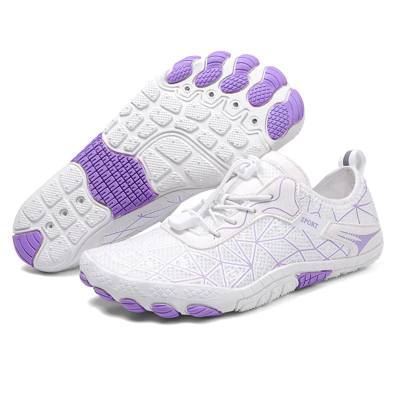 Barefoot shoes, quick-drying non-slip outdoor men's lightweight wading shoes, suitable for beaches, hiking, fitness, sports shoes size 36-4