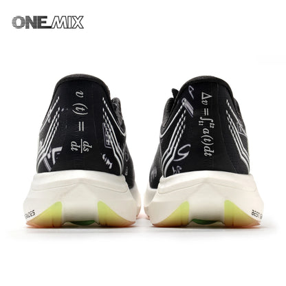ONEMIX Sapatilhas de Corrida de Maratona em Nylon Carbon Board, Alívio de Impacto, Suporte Estável Profissional, Ressalto Ultraligeiro
