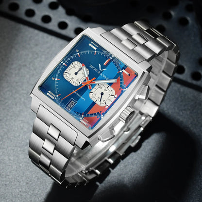 Specht&Sohne 2025 New Men's Watches Quartz Sport Watch Stainless Steel Leather Strap Japan Miyota VK63 Chronograph