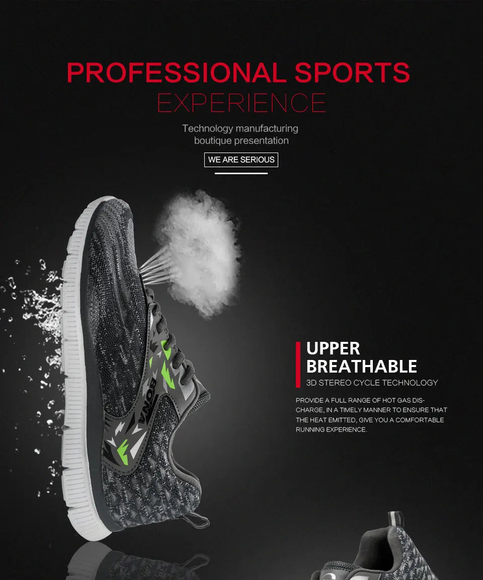 BONA 2023 New Designers Soft Running Shoes Lightweight Breathable Sneakers Man Jogging Walking Athletic Training Shoe Mansculino