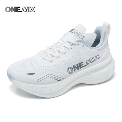 ONEMIX Nové běžecké boty s polstrováním pro ženy a muže, lehké, módní outdoorové tenisky, sportovní obuv na silnici, trénink, jogging, fitness