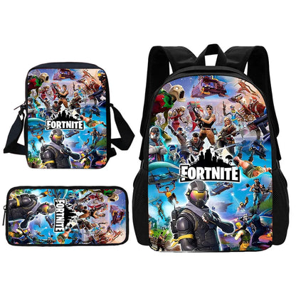 Child School Backpack With Shoulder Bag Pencil Bags School Bags for Hot Game Design-F-FortniteS Boys Girls Best Gift