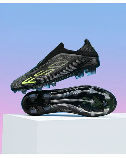 Nouvelles chaussures de football pour hommes, chaussures de match, crampons pour terrain en gazon, baskets de haute qualité, chaussures de futsal pour intérieur, chaussures montantes antidérapantes pour extérieur, meilleu