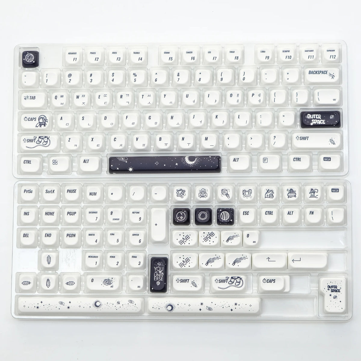 KBDiy KOA Profile Keycap GMK Style Retro 9009 Theme PBT Keycaps For Mechanical Keyboard Gaming KIT Korean 139 Keys ISO Key Cap