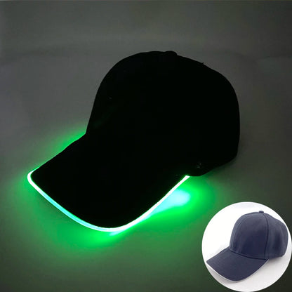 Cappellino da baseball luminoso fashion a LED, cappello hip-hop fluorescente per bar e club, per uomo e donna, DJ, danza, accessori e costume