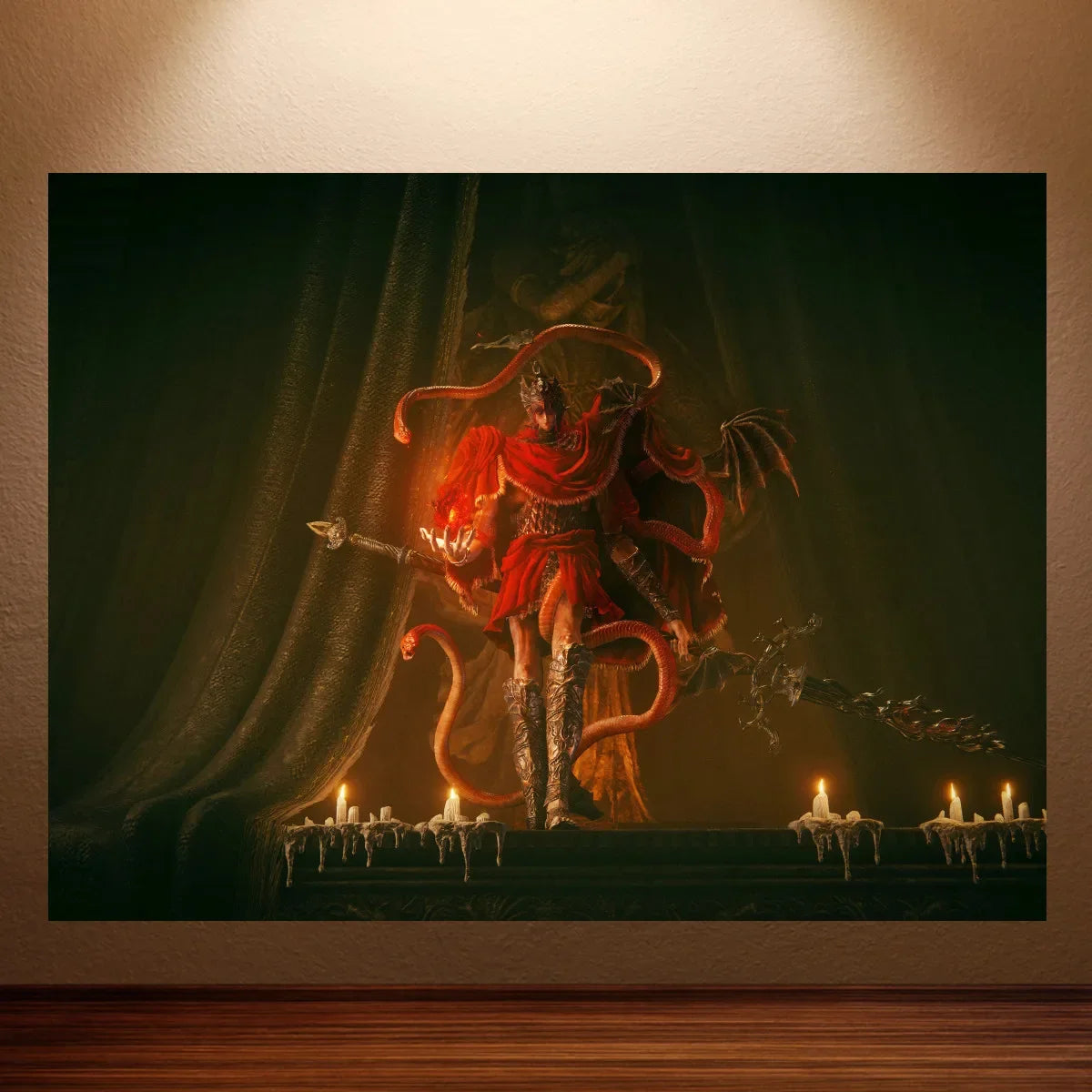 Kratos Poster God of War Game Poster Classic Video Games Poster Canvas Wall Painting Game Room Wall Decor Room Wall Ar