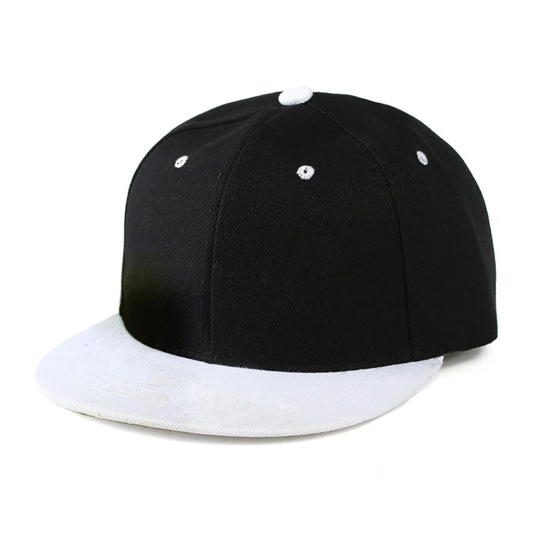 Fashion Solid Baseball Cap Flat Peak Hip Hop Hats Men Women Snapback Caps Male Bone Band Kpop Casual Travel Outdoor Sun Hats