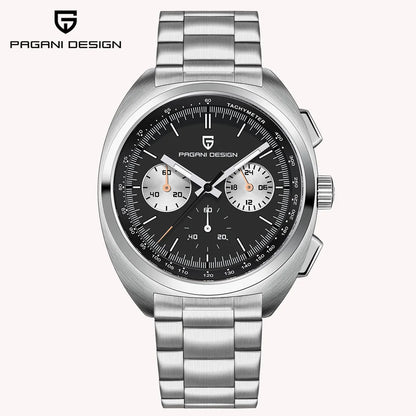 Pagani Design 2026 Fashion Men's Quartz Watch Top Brand Luxury Sapphire VK63 Men's Chronograph All-Steel Diving Relógios Masculino