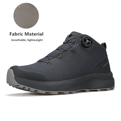 HUMTTO Lederschuhe für Herren Winter Camping Outdoor Herren-Sportschuhe Atmungsaktive Trekkingstiefel für Männer Rutschfeste Wandersneaker