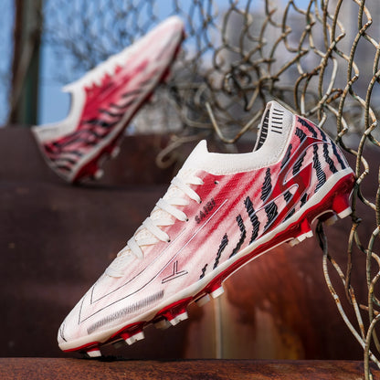 Nouvelles chaussures de football AG FG pour hommes, tige en PU flexible, crampons en caoutchouc résistant, pour adultes, pour les compétitions de football en extérieur.