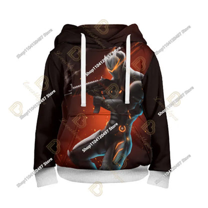 2-14Y Sweatshirt Fortnite Kinder-Print-Hoodie Sweatshirts Jungen Mädchen Fashion Harajuku Jacke Kinderkleidung Games Cosplay-Kostüm
