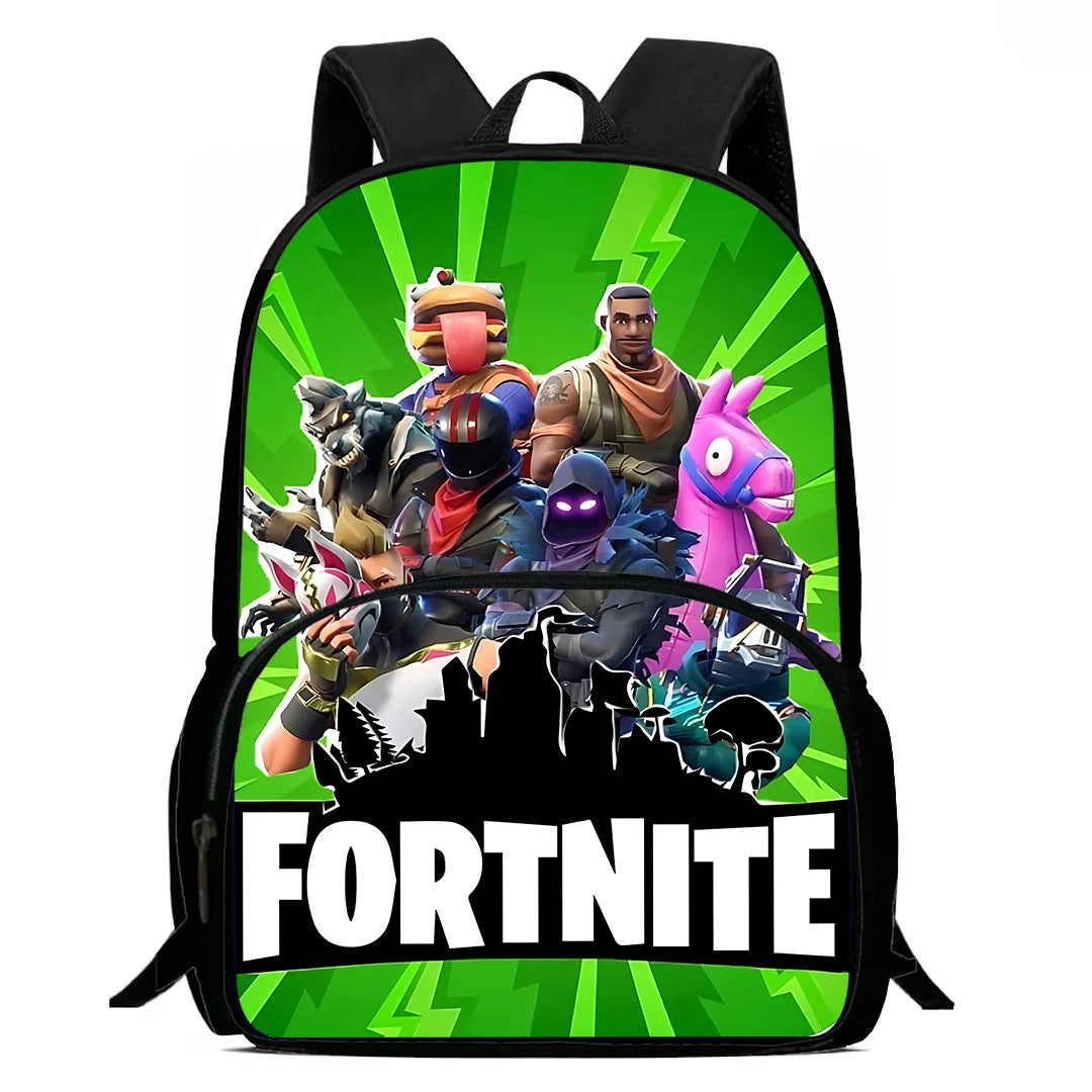 Beliebte FortniteS Gaming-Rucksäcke für Kinder, Jungen und Mädchen – Geburtstagsgeschenk für Schüler, Schulrucksack mit großem Fassungsvermögen, robuster Camping-Rucksack
