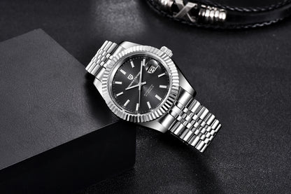Relojes PAGANI DESIGN 2026 nuevos de lujo en oro y plata, relojes mecánicos para hombre, acero inoxidable, cristal de zafiro, reloj automático