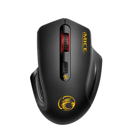 Mouse wireless nuovo 2000DPI regolabile con ricevitore USB 3.0, mouse ottico per computer 2.4GHz, mouse da gaming dal design ergonomico per laptop
