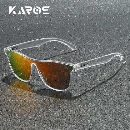 KAROS Polarized Sunglasses For Men Women Square Oversized Anti Glare Driving Eyewear Mirror Sun Glasses Women UV400 Goggles YZ20