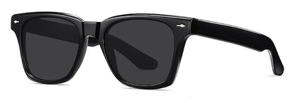 Swanwick TR90 retro polarized sunglasses men acetate square sun glasses for women unisex UV400 grey black European style