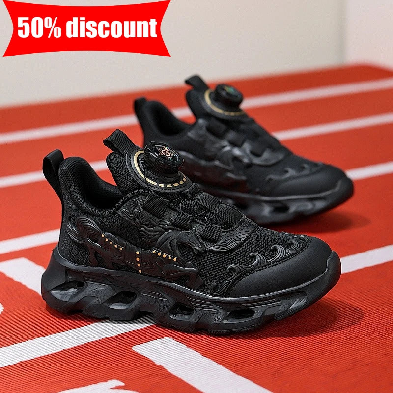 Childrens Sports Shoes Fashionable Mesh Campus Student Cushioning Training Shoes New Breathable Non Slip Daily Jogging Shoes