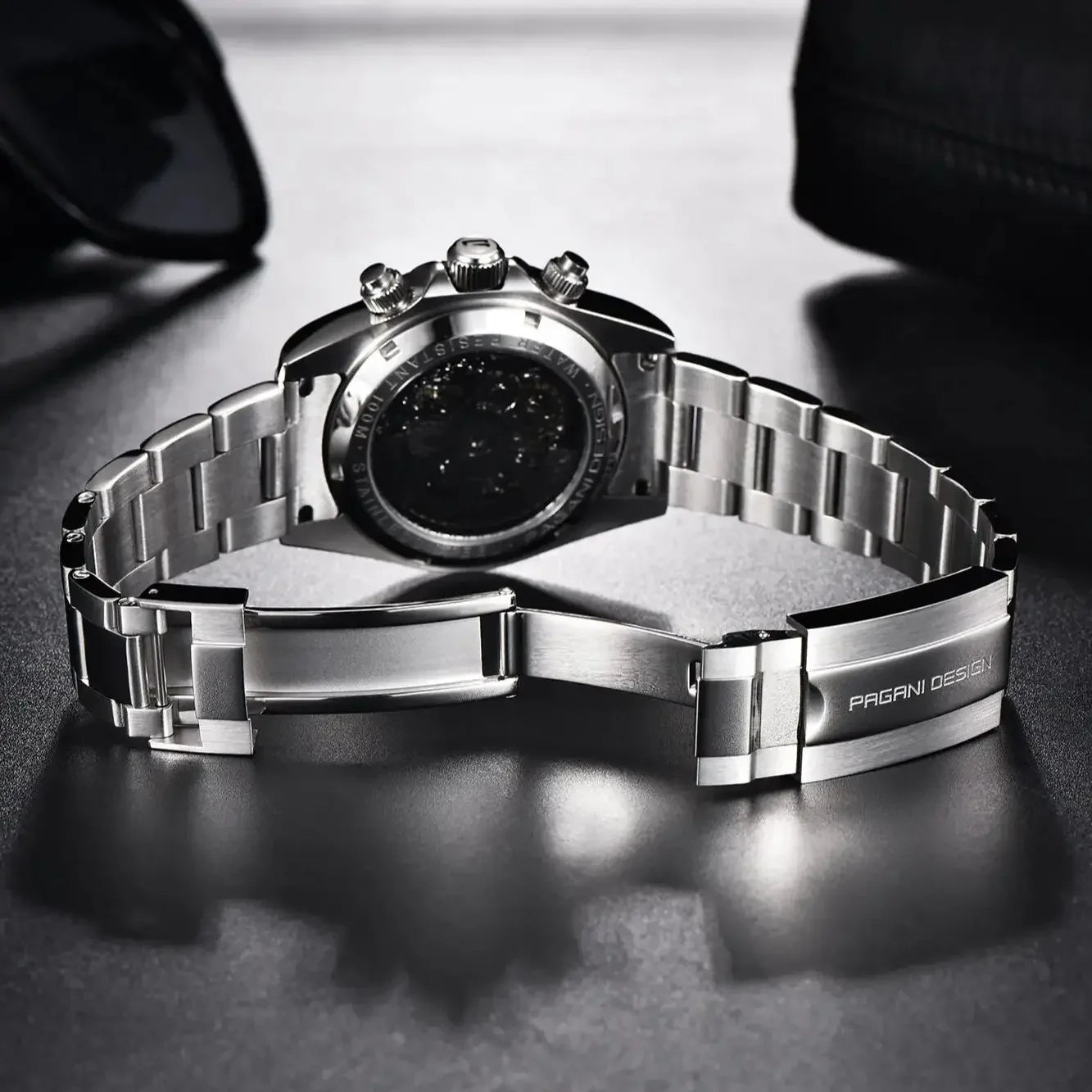 Relógio Mecânico Automático PAGANI DESIGN para Homem em Aço Inoxidável, Impermeável, Desportivo 10Bar, Luxo Casual para Homem