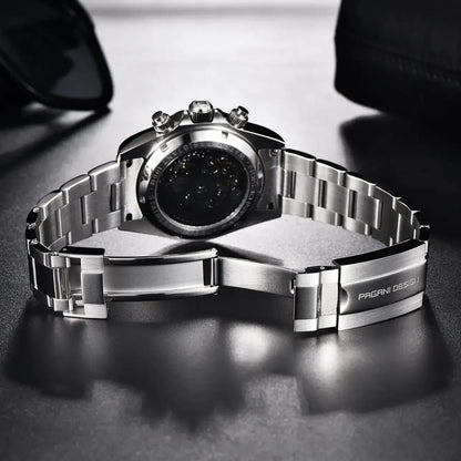 Relógio Mecânico Automático PAGANI DESIGN para Homem em Aço Inoxidável, Impermeável, Desportivo 10Bar, Luxo Casual para Homem