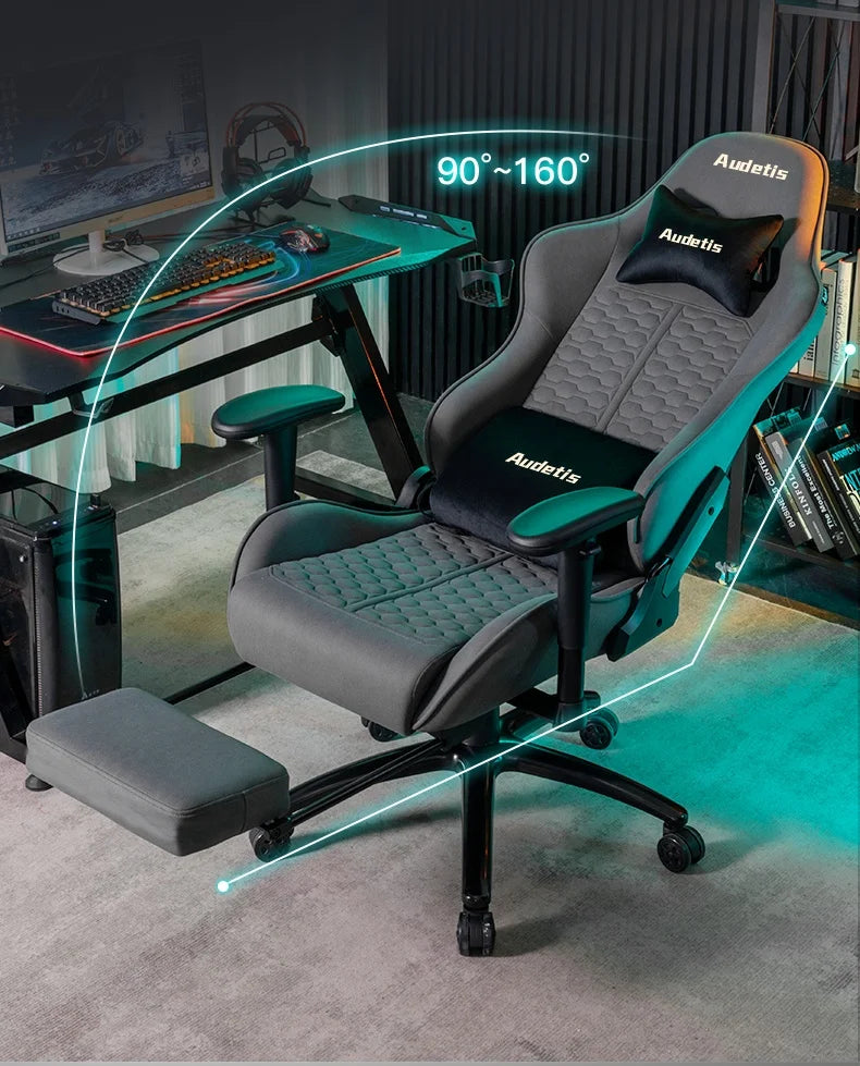 Office Ergonomic Gaming Chairs Desk Gamer Computer Comfortable Chairs Vanity Chair Technology Fabric Gaming Chairs Home Bedroom