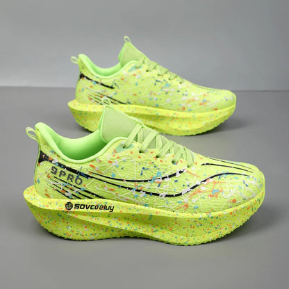 Laufschuhe mit Carbonplatte 2026, Marathon-Dämpfung, Herren-Sportschuhe, atmungsaktiv, leicht, Damen, komfortable rutschfeste Athletic-Sneaker