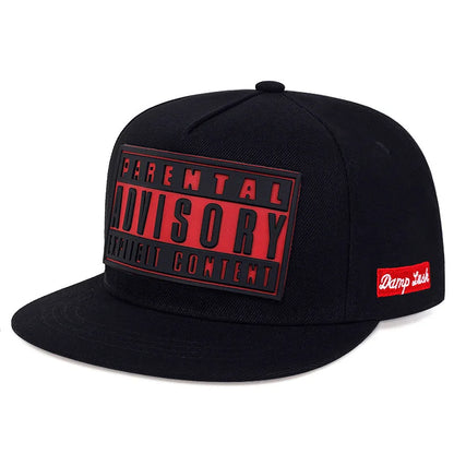 Flat Bill Visor Trendy Patch Snapback Hat Hip Hop Color Block Baseball Cap Unisex Lightweight Sunscreen Dad Hats For Women Men