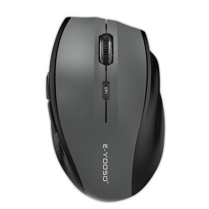 Rato E-YOOSO E-1010 USB 2.4G sem fios para gaming e escritório, 2400 DPI, ótico, ergonómico, para portátil, PC e computador