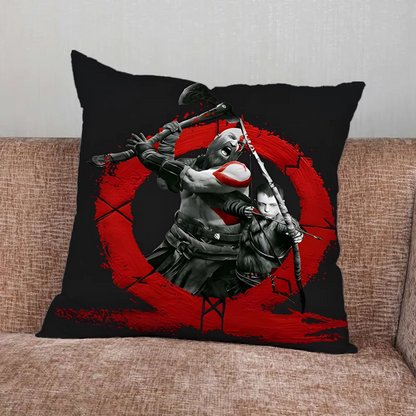 G-God of W-War Game Pillow Case For Home Bedroom Car Office Decoration Living Room Sofa Cushion Cover Suitable