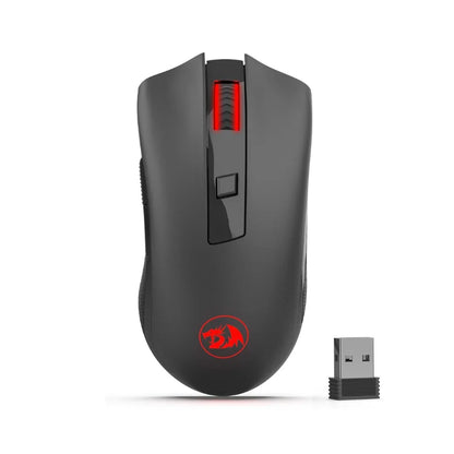 Rato sem fios Redragon M652 Optical 2.4G com recetor USB, rato portátil para gaming e escritório, 5 níveis de DPI ajustáveis
