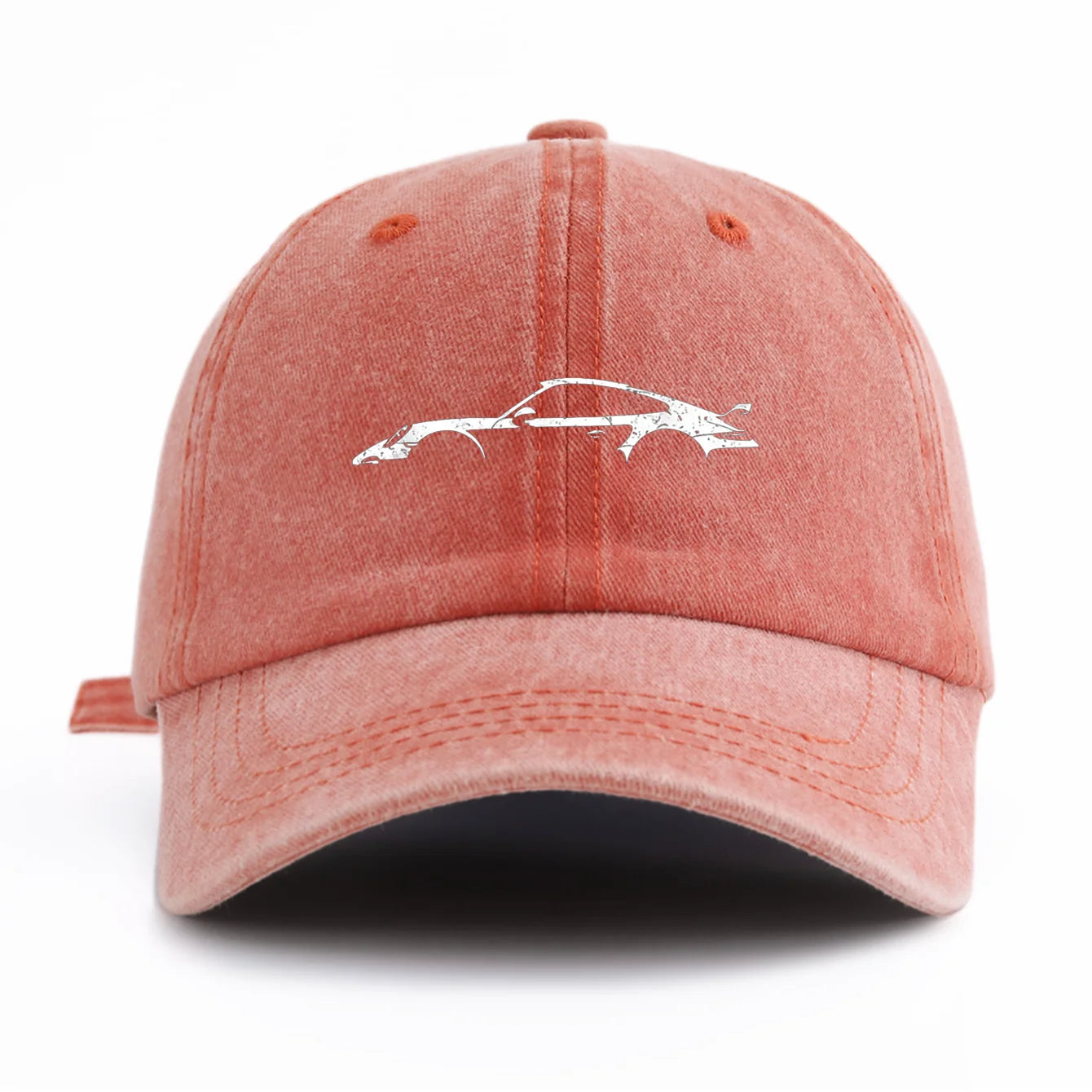 1pc 911 Print Washed Baseball Cap for Adults,  Minimalist Retro Style Casual Soft Adjustable Dad Hat, Perfect As Gift