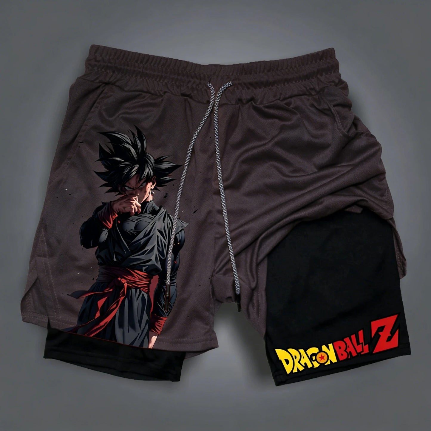 Dragon Ball Summer Son Goku Men's Bot Fitness 2026 Double-Layer Replica Two-Piece Loose-Fit Training Running Shorts Casual Pants