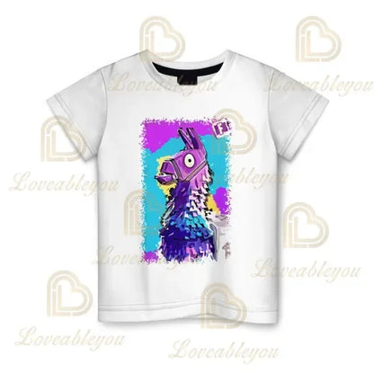 Battle Royale T-Shirt Fortnite T-Shirt Victory Cartoon-Oberteile Teenager-Kleidung Kinder Hero Game Fortress Night 3D Jungen Mädchen T-Shirt