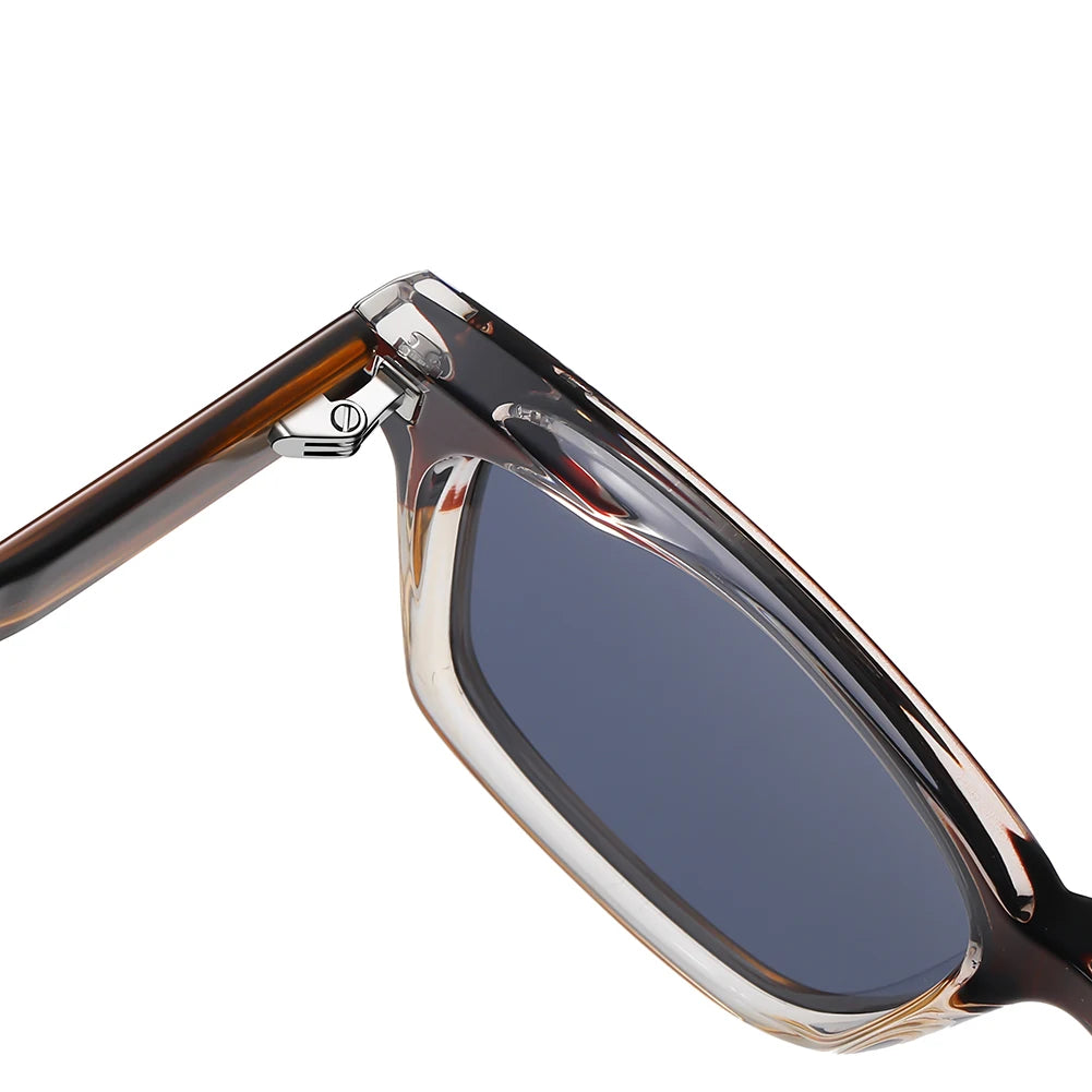 Swanwick TR90 retro polarized sunglasses men acetate square sun glasses for women unisex UV400 grey black European style