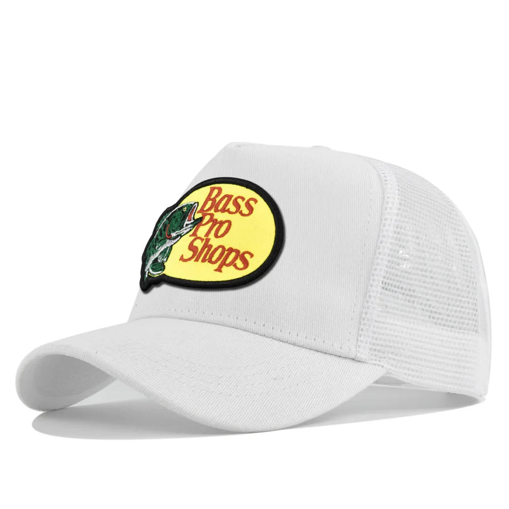 bass football baseball caps Men and women outdoor casual hip-hop Summer sunshade breathable mesh cap