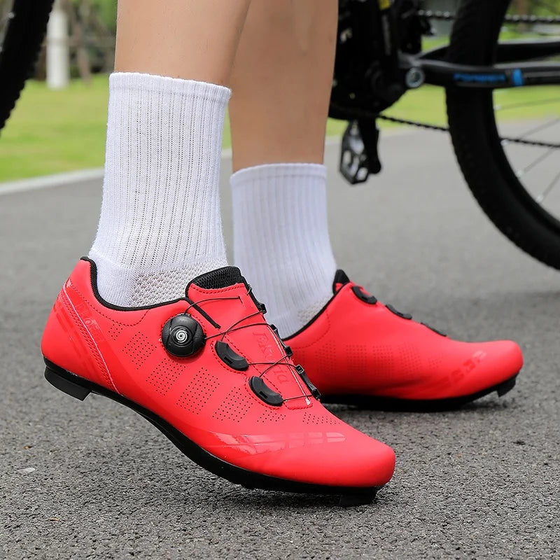 Scarpe da mountain bike MTB da uomo, traspiranti, antiscivolo, ad alta rigidità, adatte per gare su strada all’aperto e percorsi fuoristrada in montagna 37-46