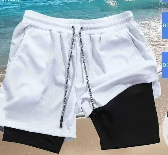 Dragon Ball Summer Men's Shorts Anime Printed Sports Pants Breathable Quick Drying Double Layer Shorts Gym Pants 2026 Streetwear