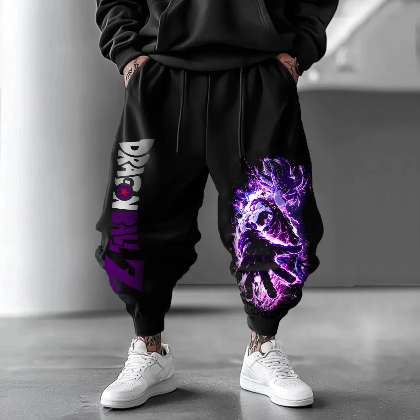 2025 Dragon Ball GOKU Majin Buu Anime Side Trousers American Sports Autumn Men's and Women's Cotton Leggings