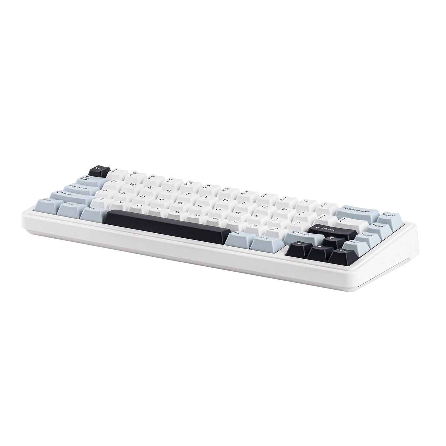 Teclado mecânico EPOMAKER x AULA F65 com layout 65%, hot-swap, montagem gasket e ligação com fios/Bluetooth/2.4G sem fios para Mac/Win
